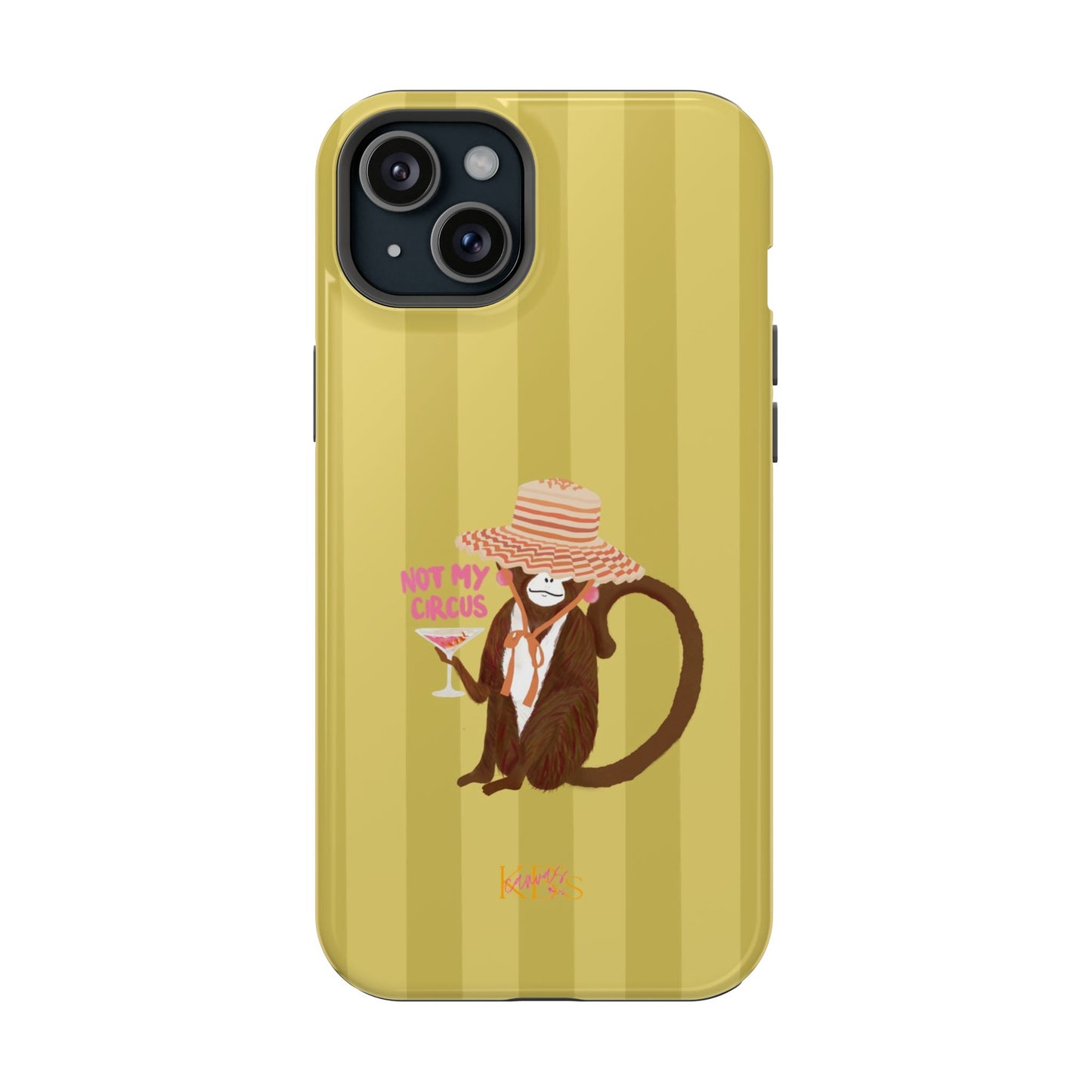 Not My Circus Mag Safe Case - Green Stripe