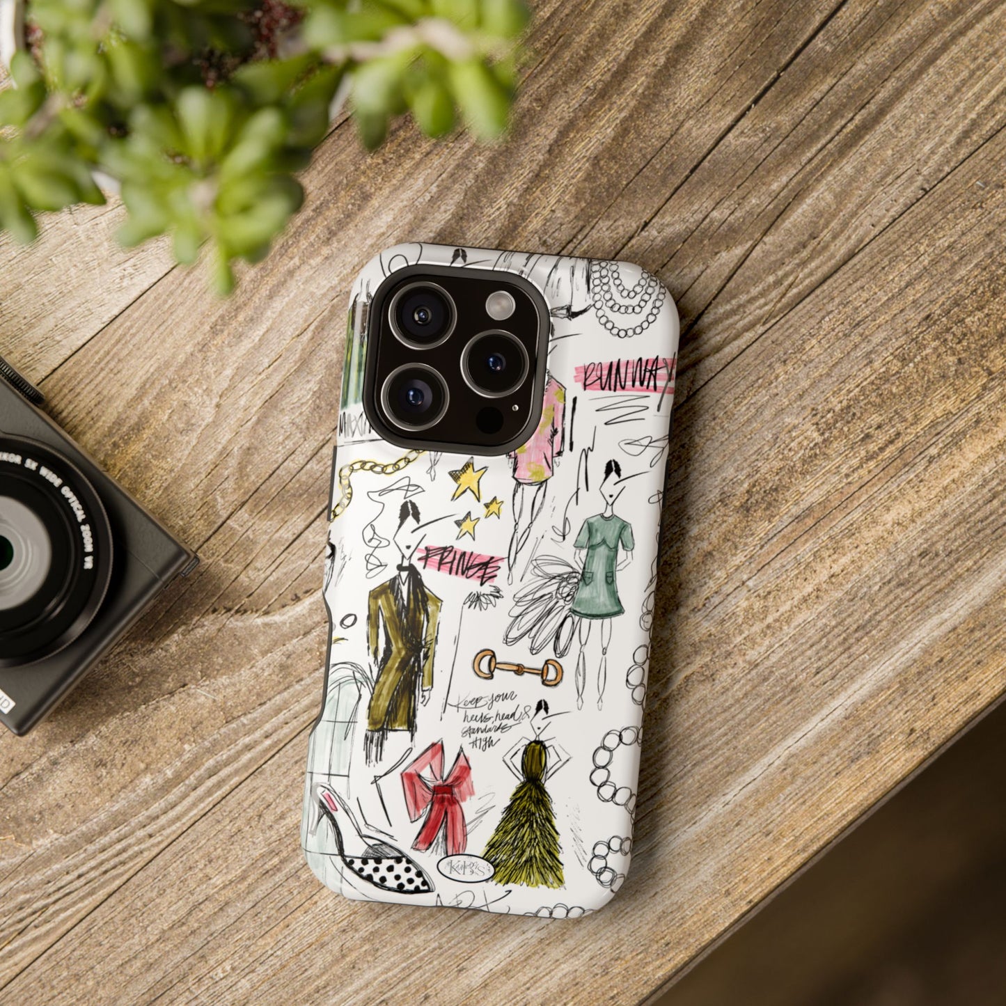 Fashion Sketch Mag Safe Case for iPhone - Multi