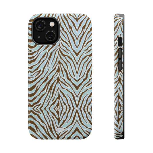 Zebra Bleu Mag Safe Case for iPhone