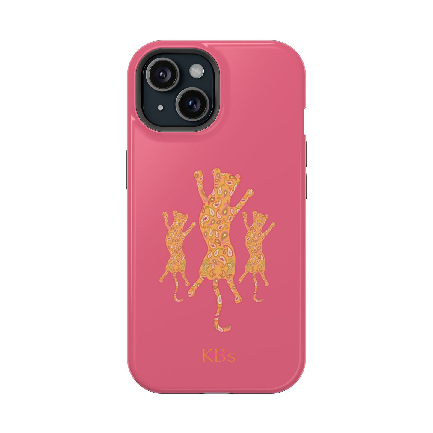 Paisley Leopard Mag Safe Case - Pink