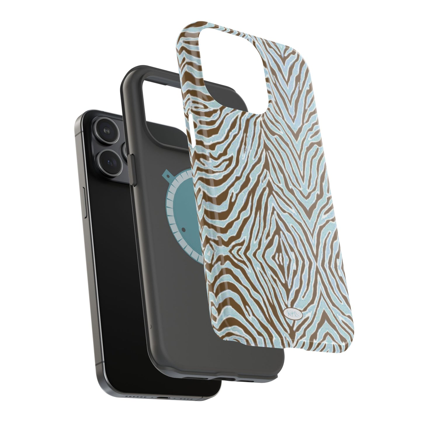 Zebra Bleu Mag Safe Case for iPhone