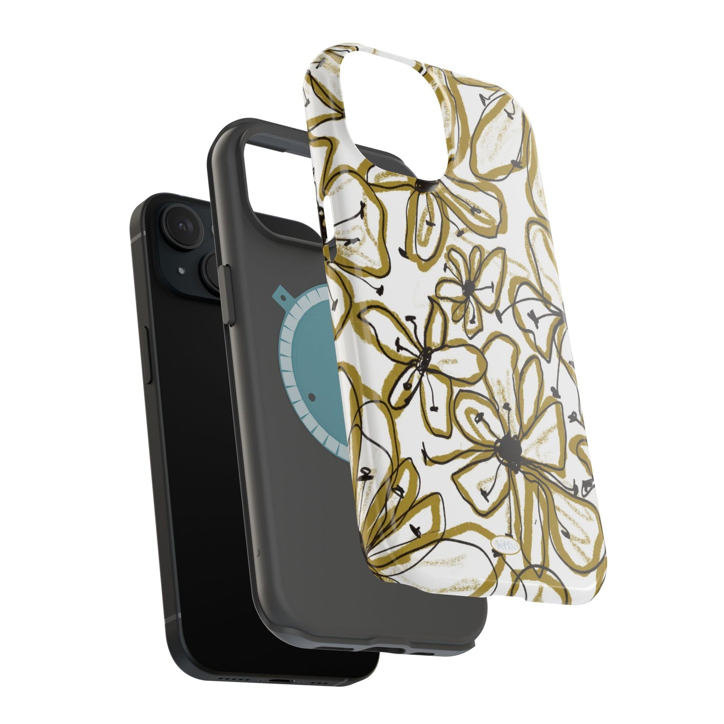 Floral Sketch Mag Safe Case for iPhone