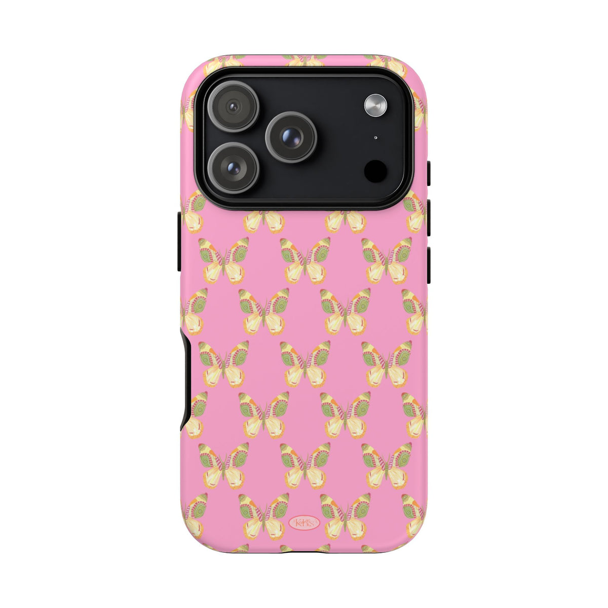 Flutter Pattern Tough Case - Pink
