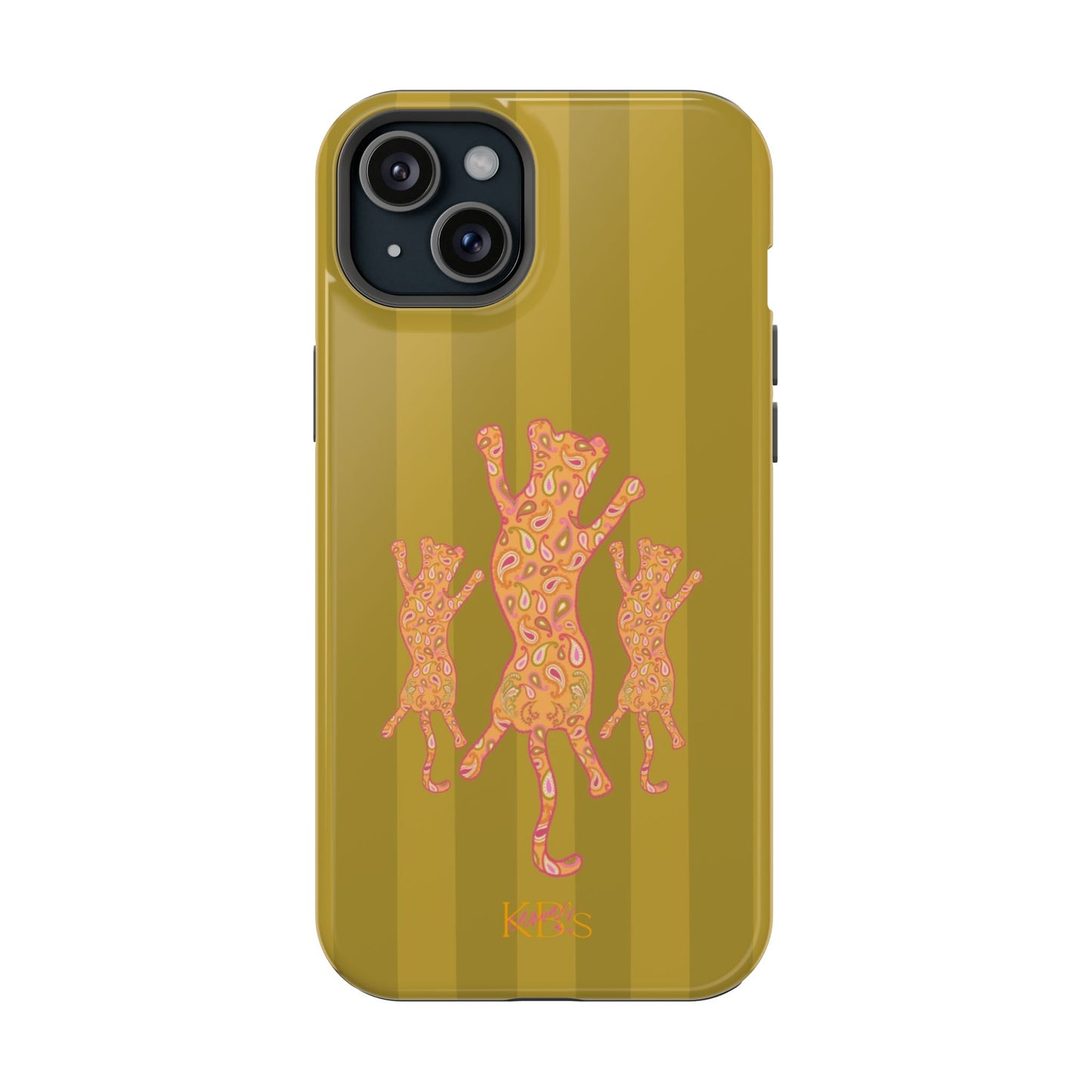 Paisley Leopard Mag Safe Case - Striped