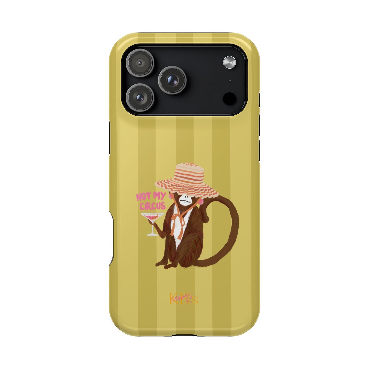 Not My Circus Mag Safe Case - Green Stripe