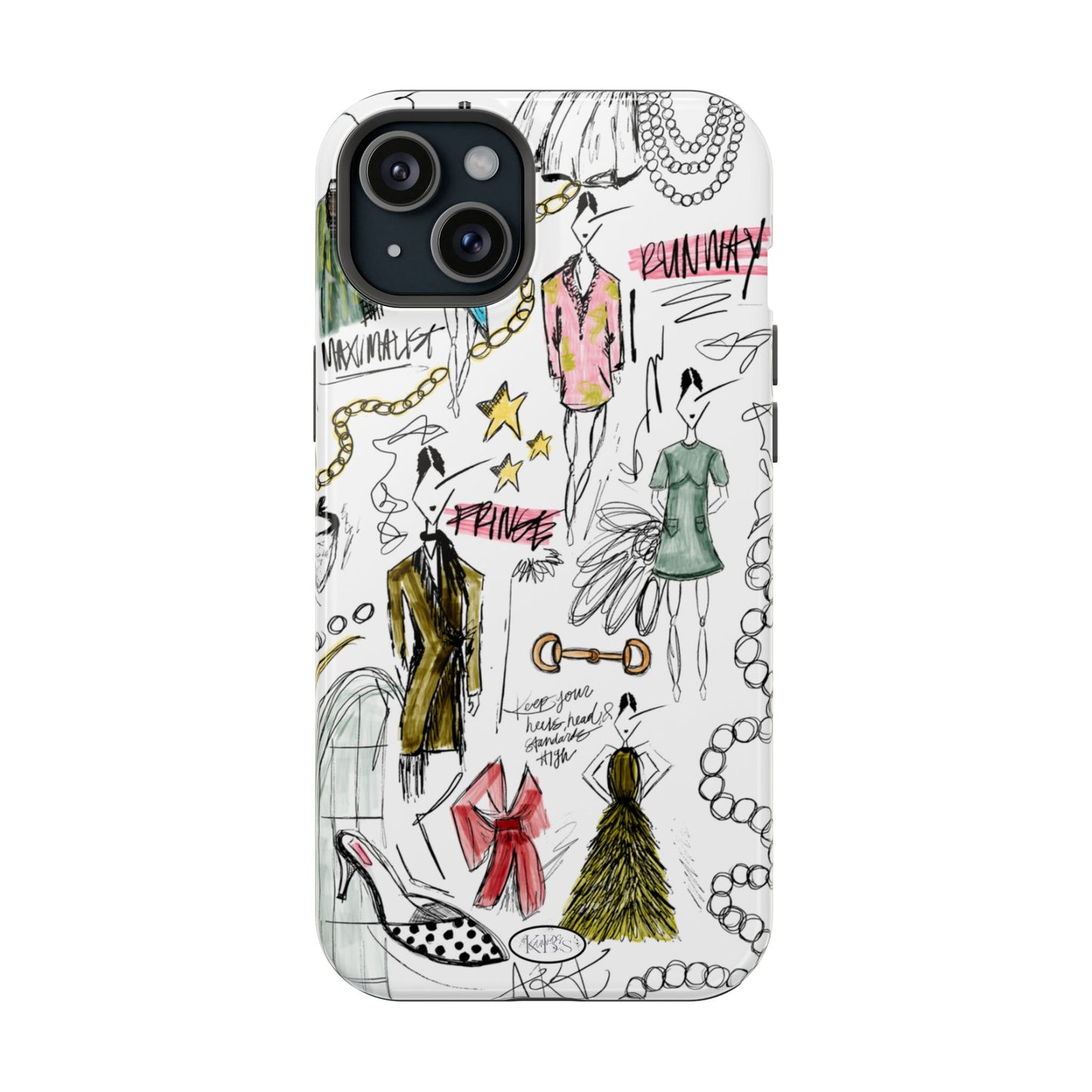 Fashion Sketch Mag Safe Case for iPhone - Multi
