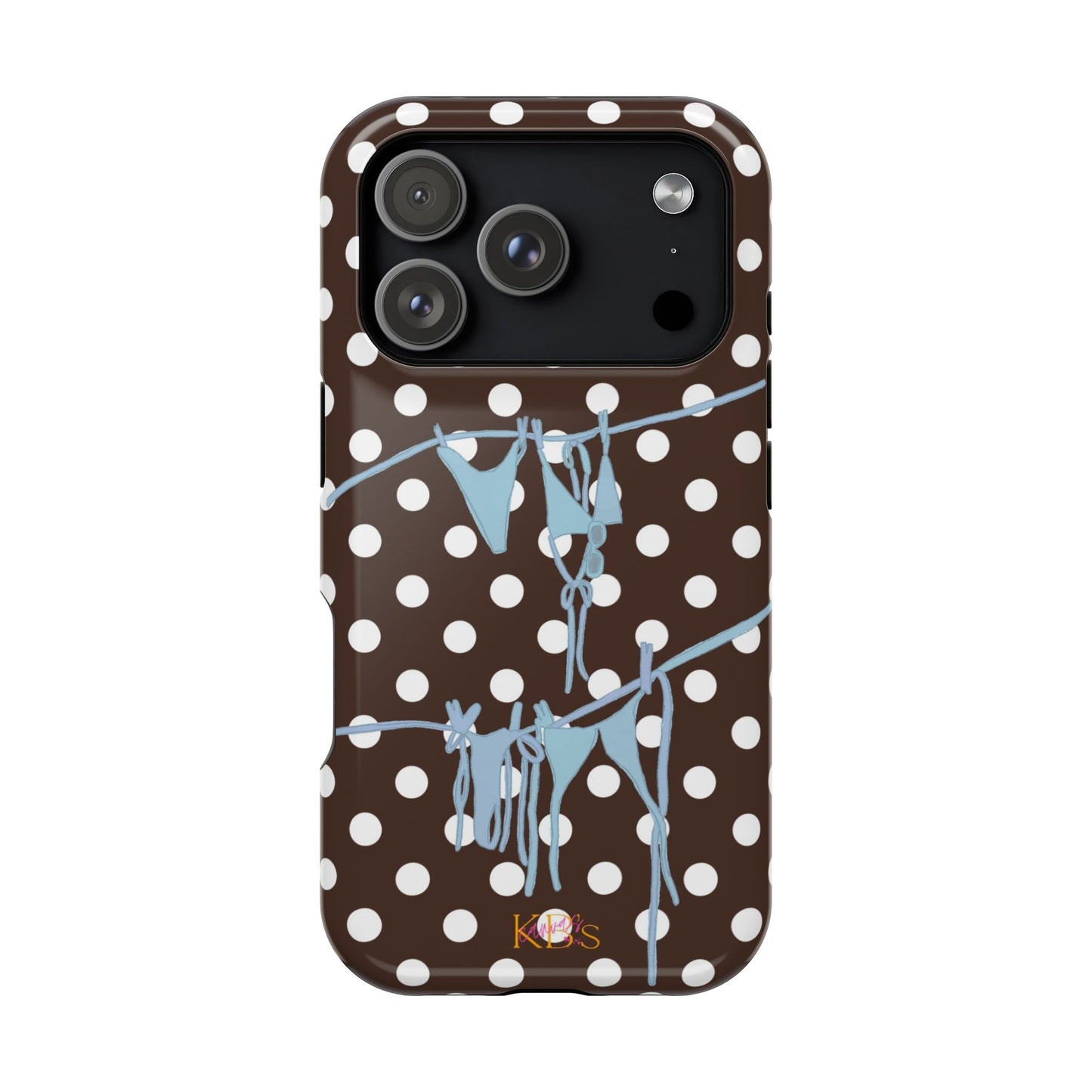 Brown Polka Dot Bikini Mag Safe Case