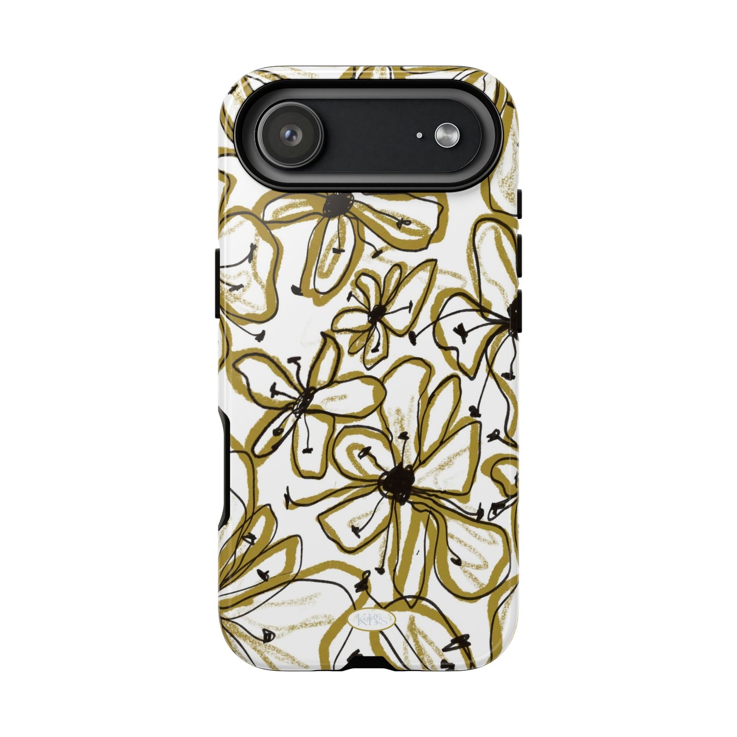 Floral Sketch Tough Case for iPhone