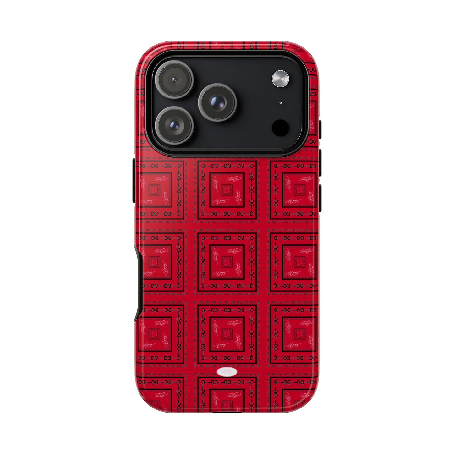 Red & Black Horsebit Tough Case