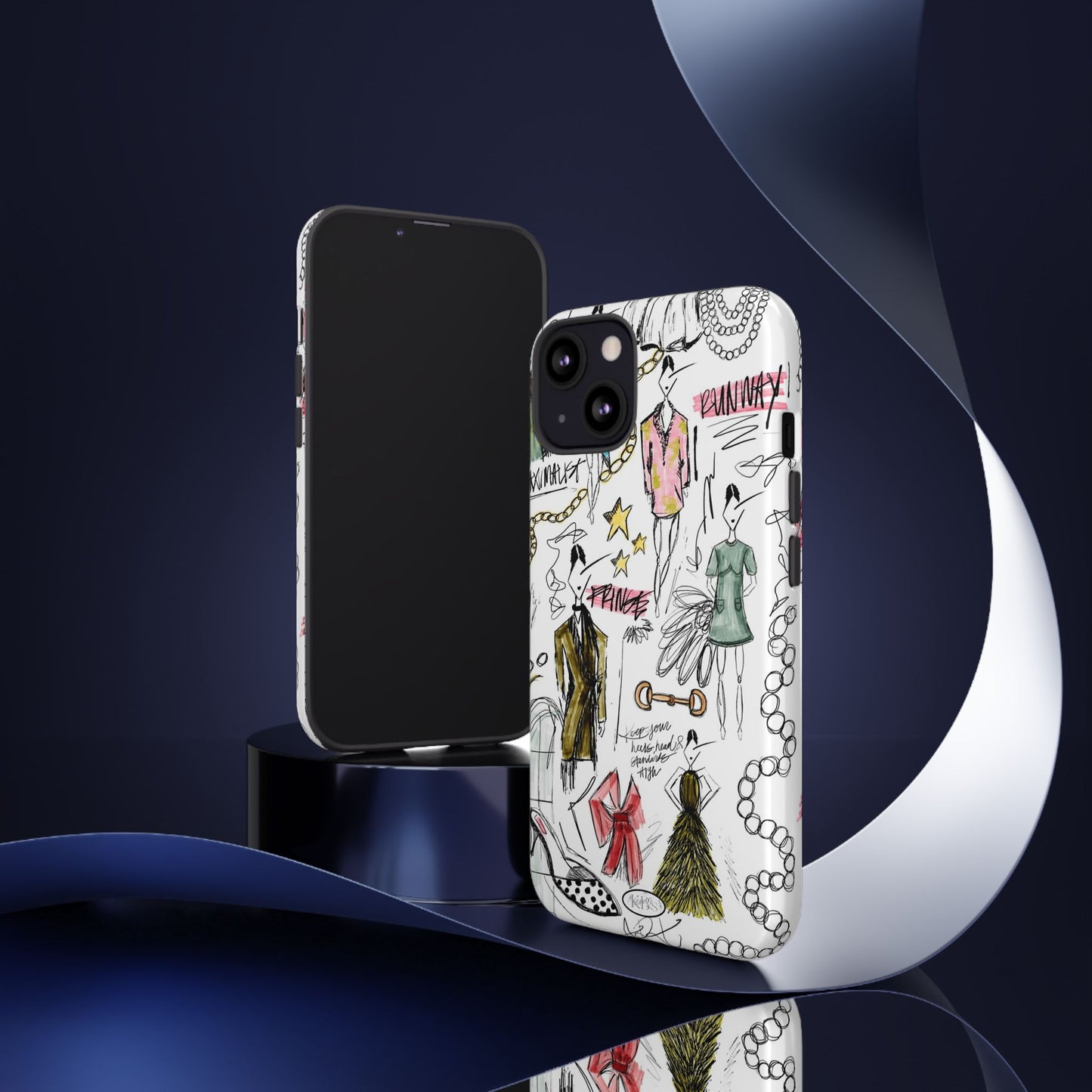 Fashion Sketch Tough Case for iPhone - Multi