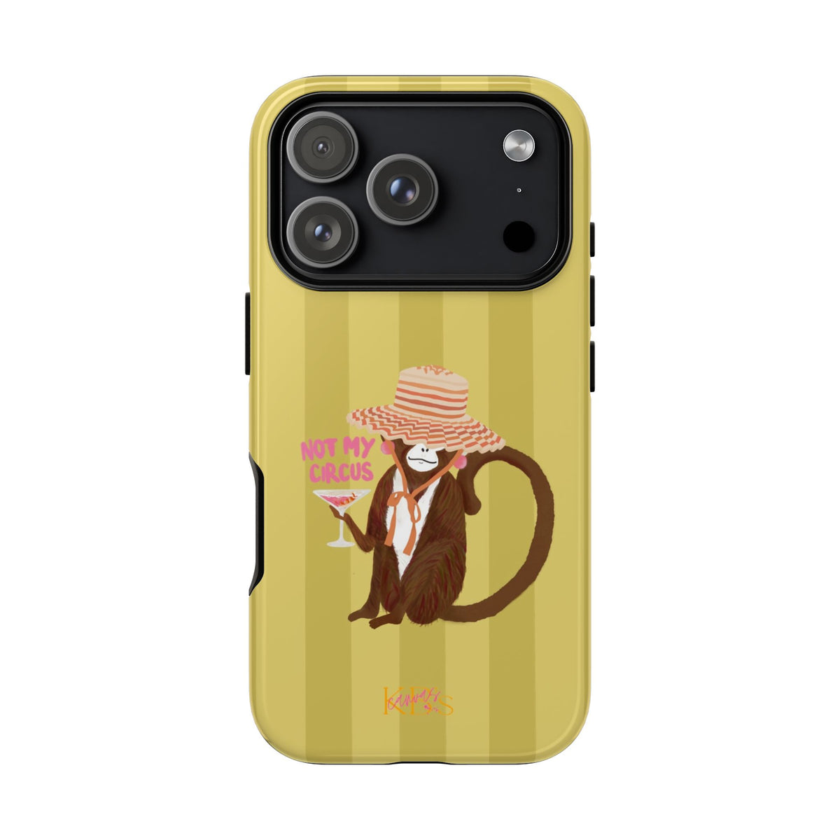 Not My Circus Tough Case - Green Stripe