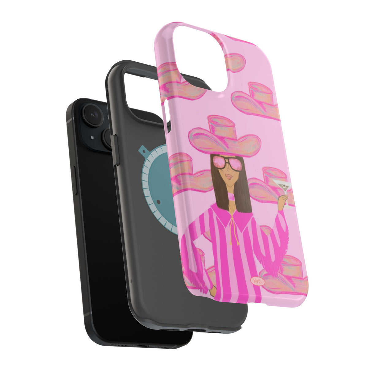 Cocktail Cowgirl MagSafe Case - Pink