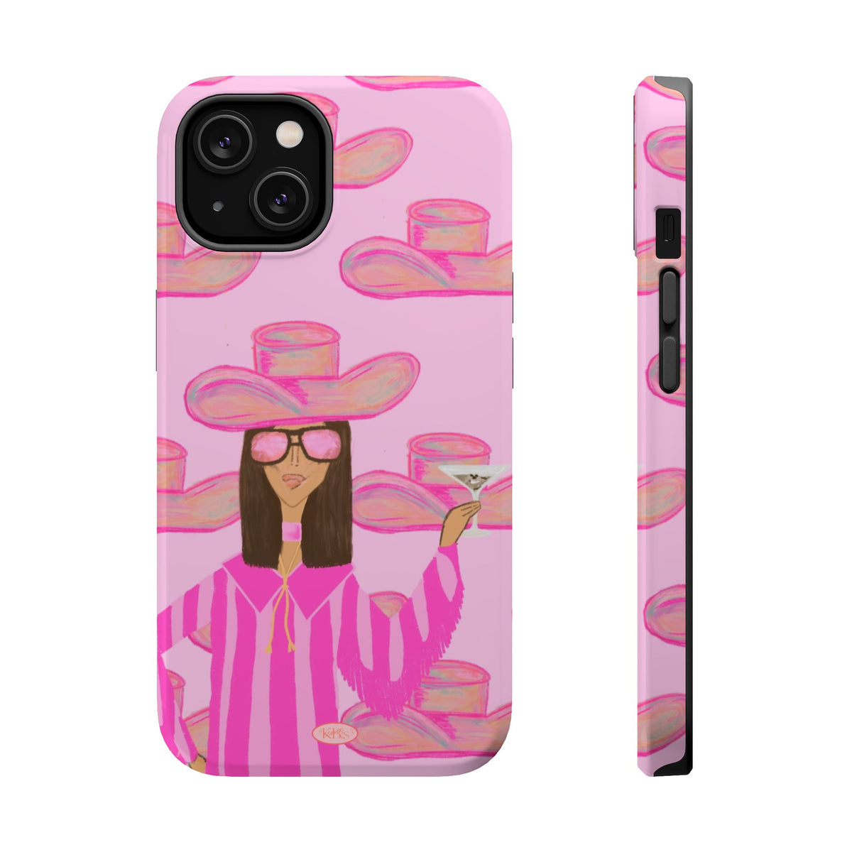 Cocktail Cowgirl MagSafe Case - Pink