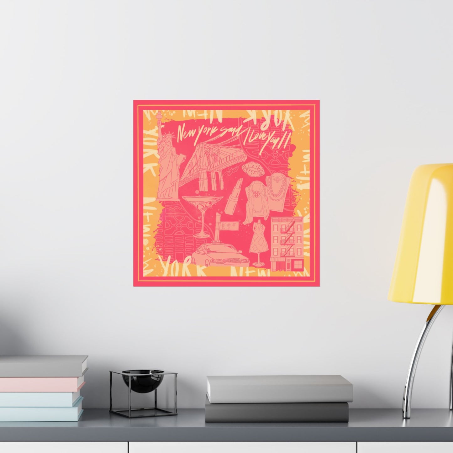 NY Said I Love You Scarf Photo Print