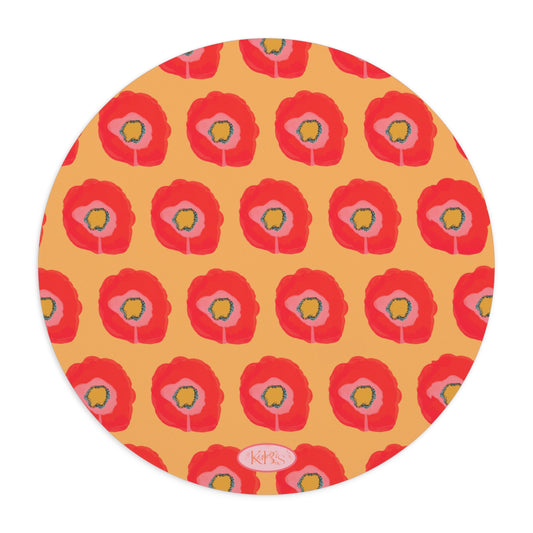 Poppy Fleur Mouse Pad
