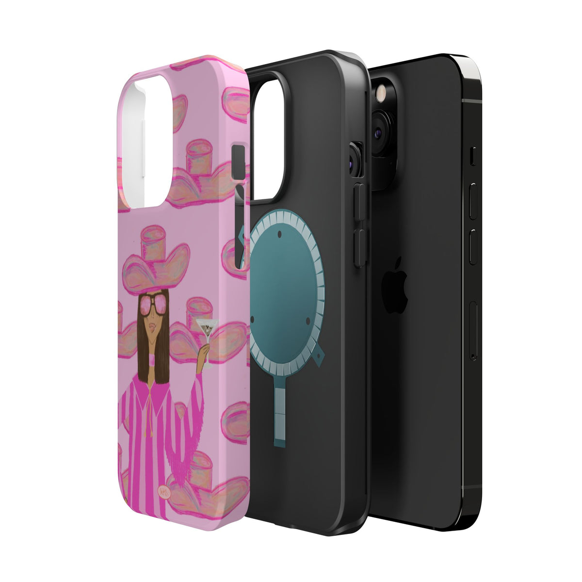 Cocktail Cowgirl MagSafe Case - Pink