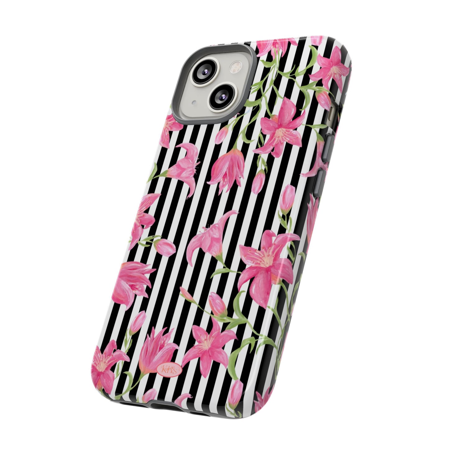 Azalea Stripe Tough Case for iPhone - Black