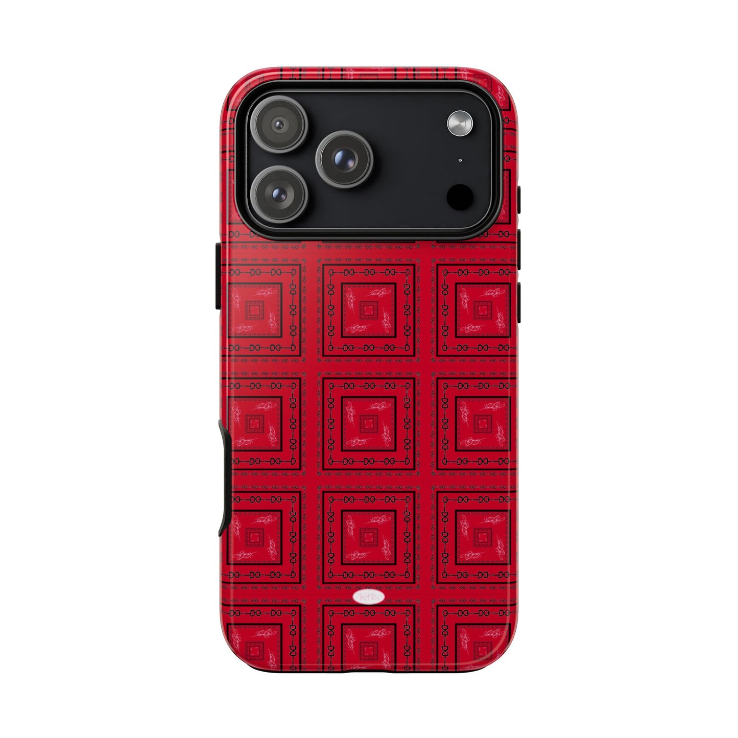 Red & Black Horsebit Tough Case