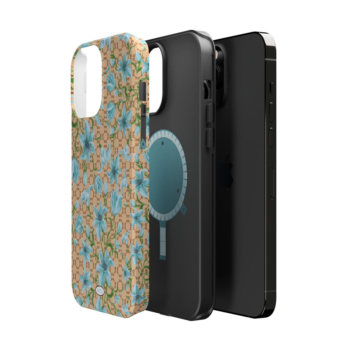 Horsebit Fleur Mag Safe Case for iPhone