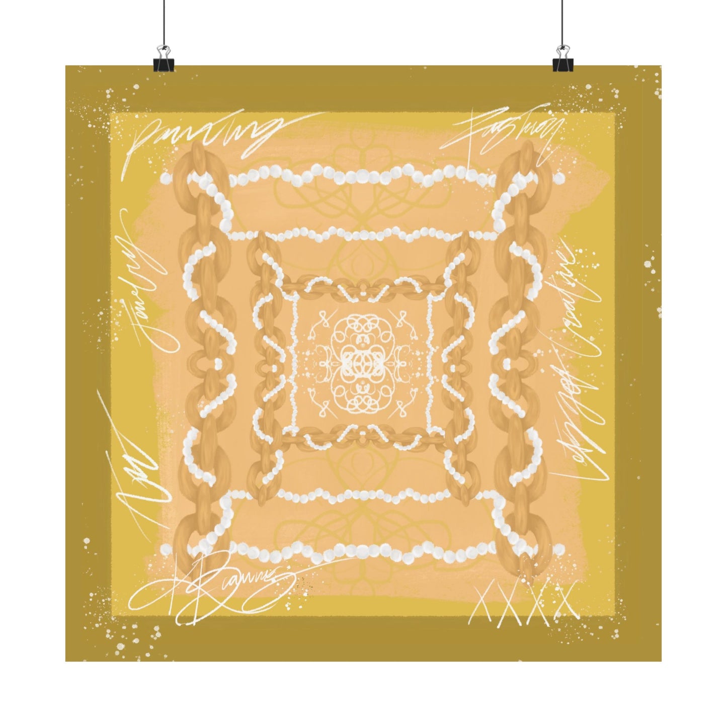 Maison Link Scarf Photo Print