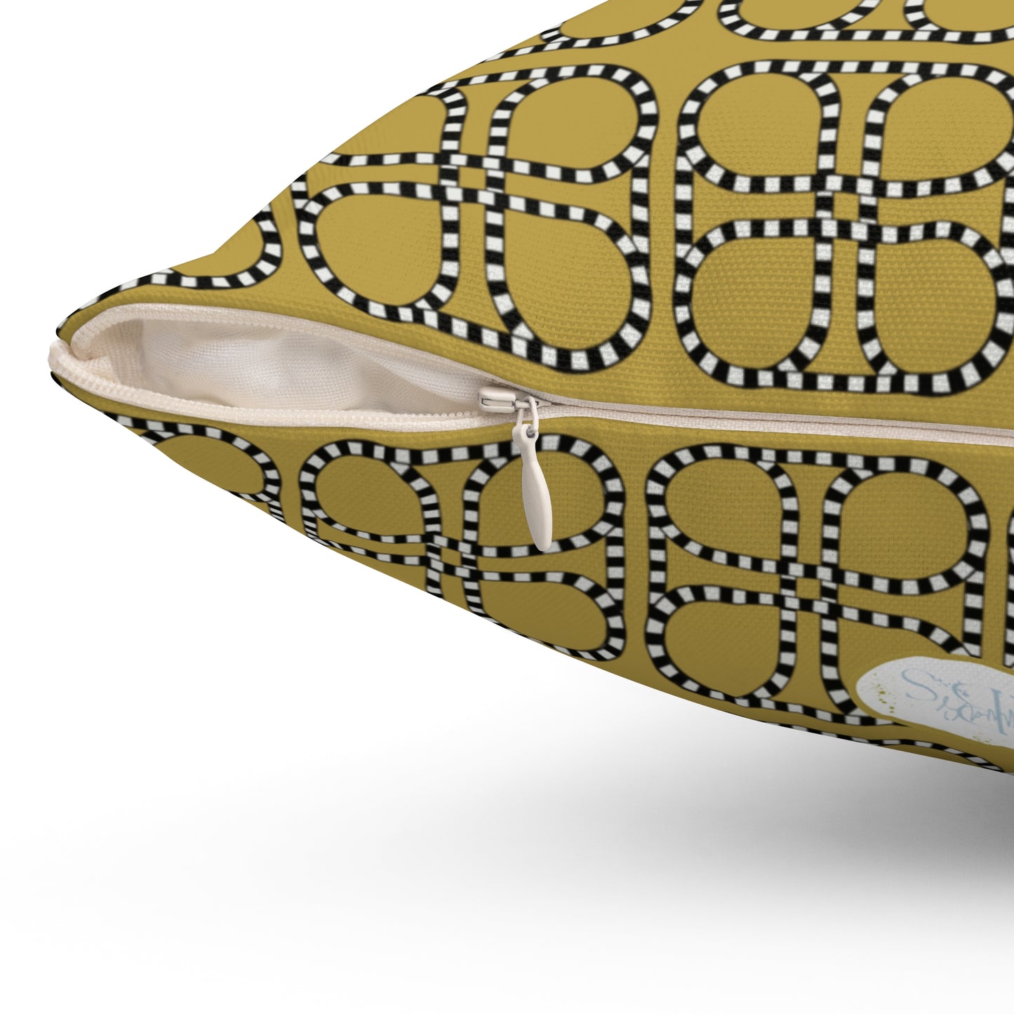 Looped Link Throw Pillow