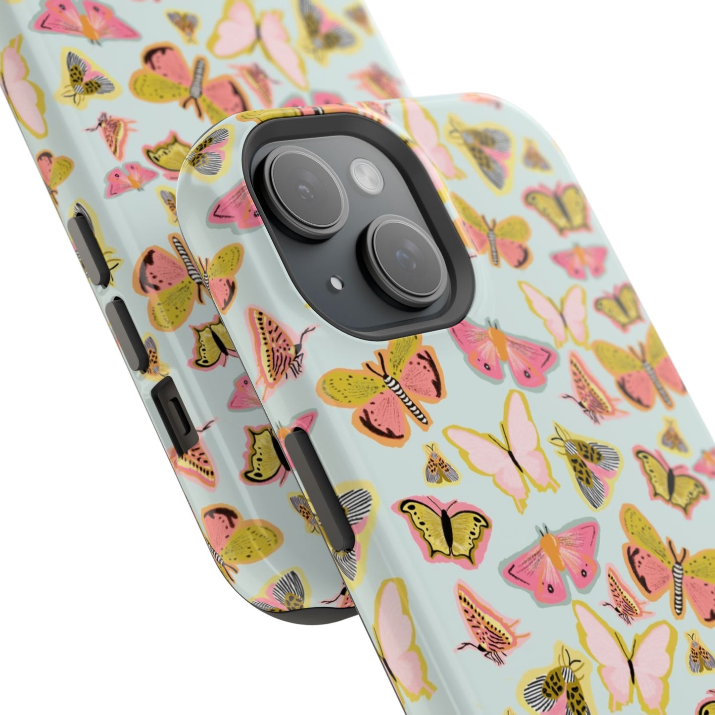 Butterfly Muse Mag Safe Case for iPhone - Blue