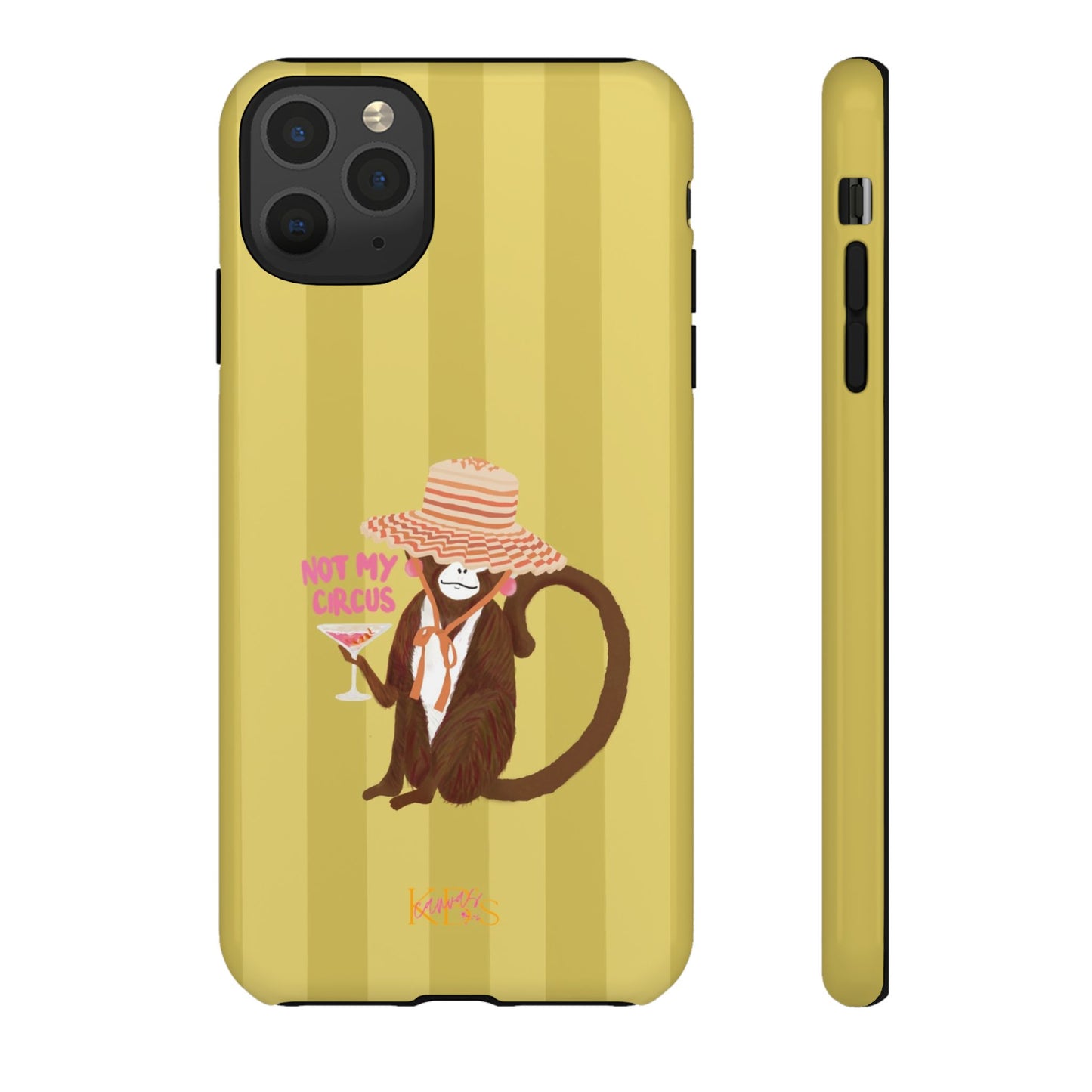 Not My Circus Tough Case - Green Stripe
