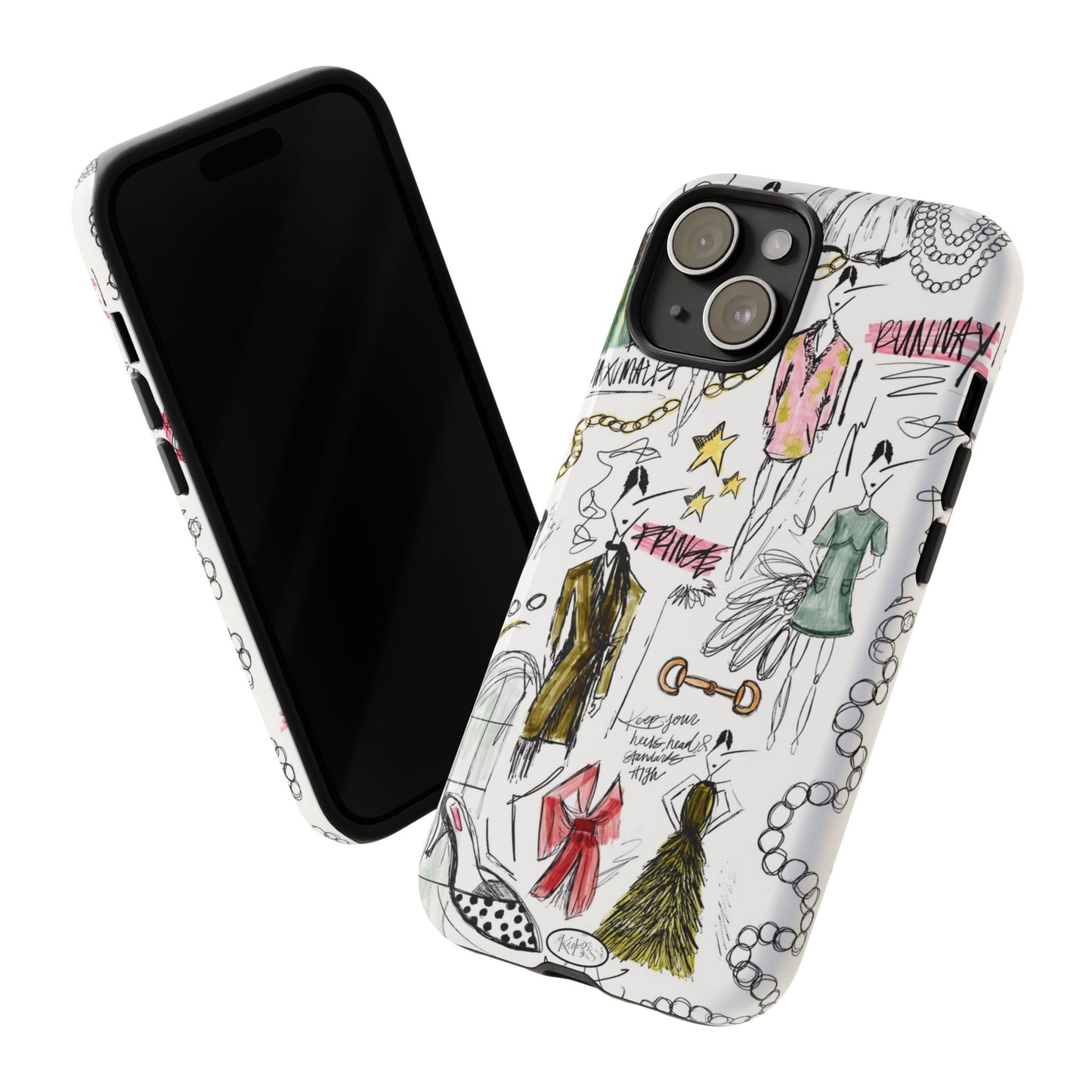 Fashion Sketch Tough Case for iPhone - Multi