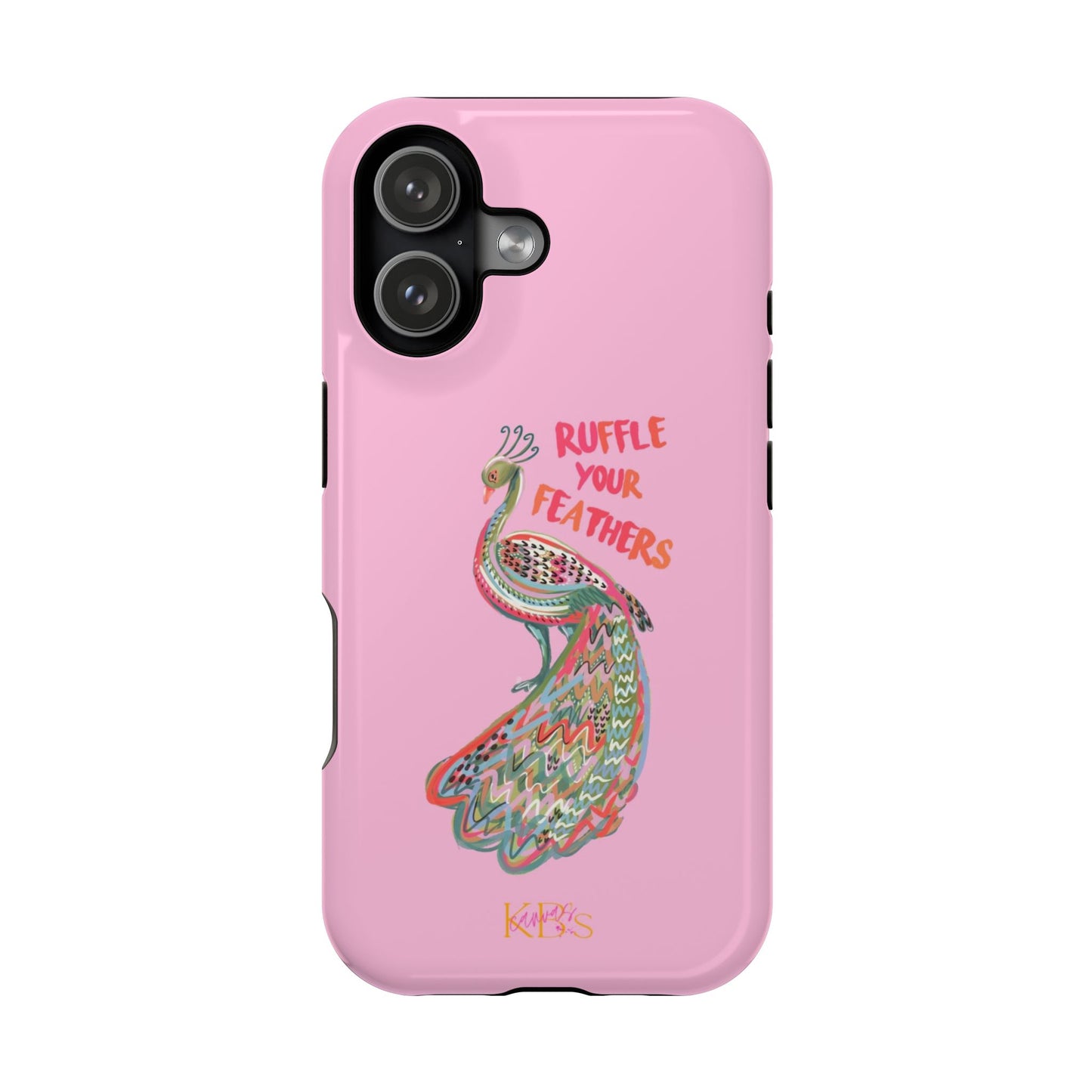 Ruffle Your Feathers Mag Safe Case - Pink