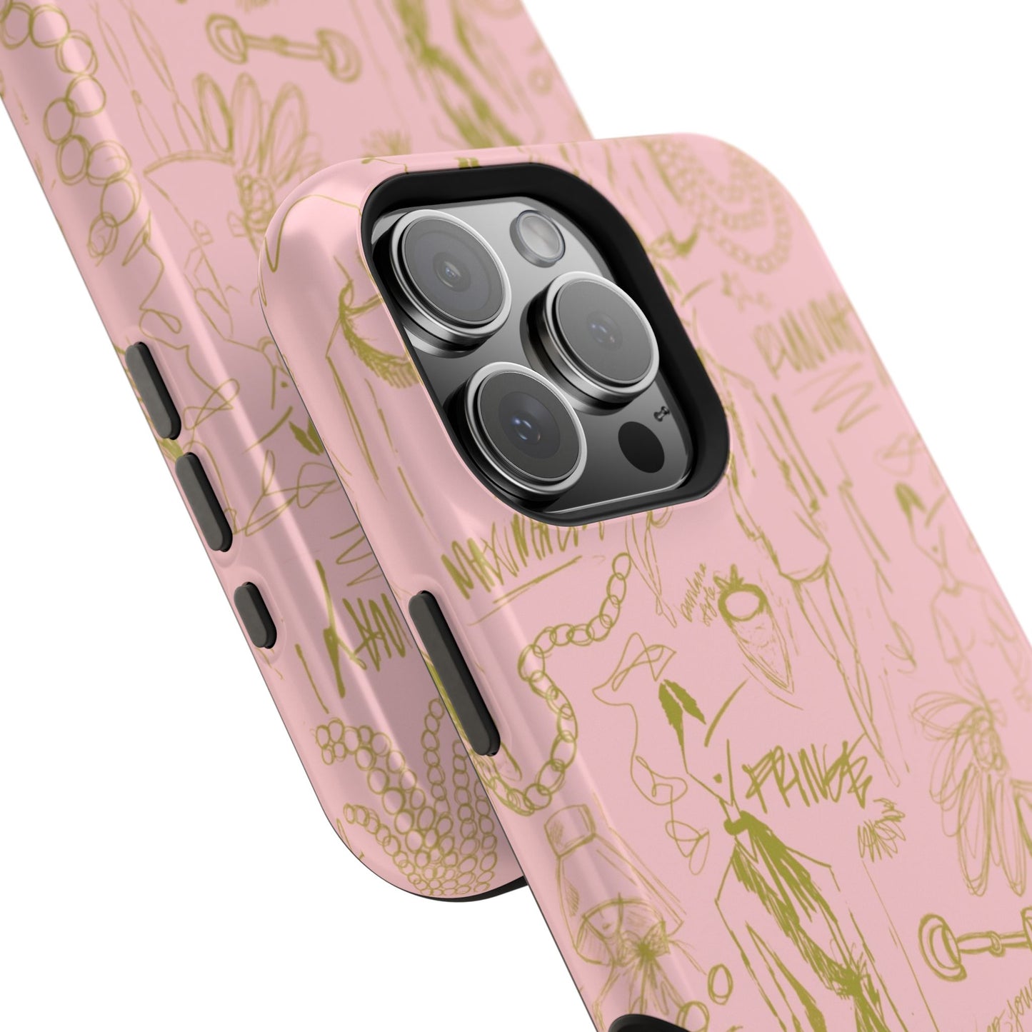 Fashion Sketch Mag Safe Case for iPhone - Pink