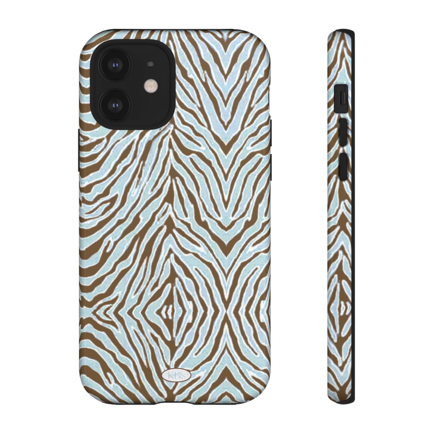 Zebra Bleu Tough Case for iPhone