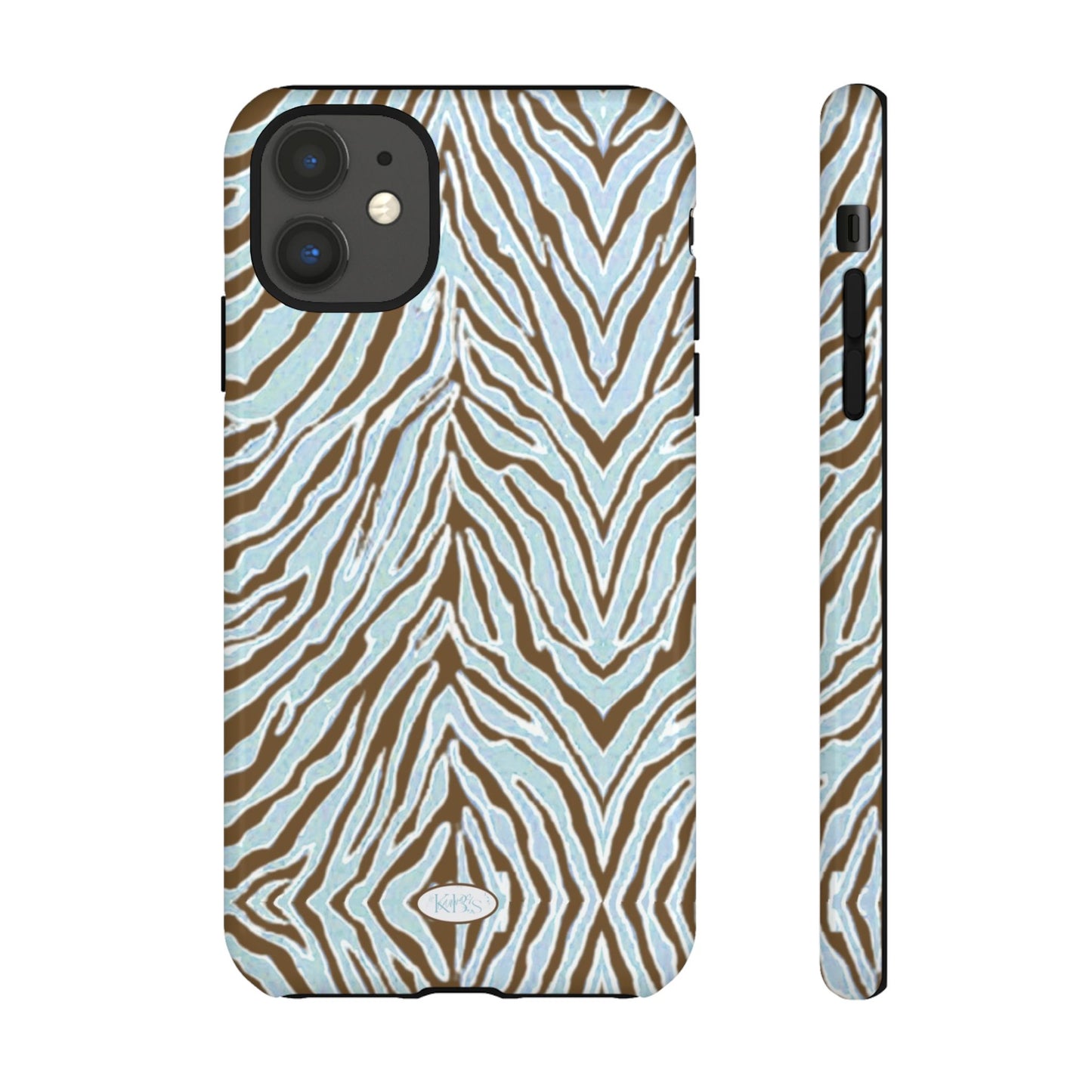 Zebra Bleu Tough Case