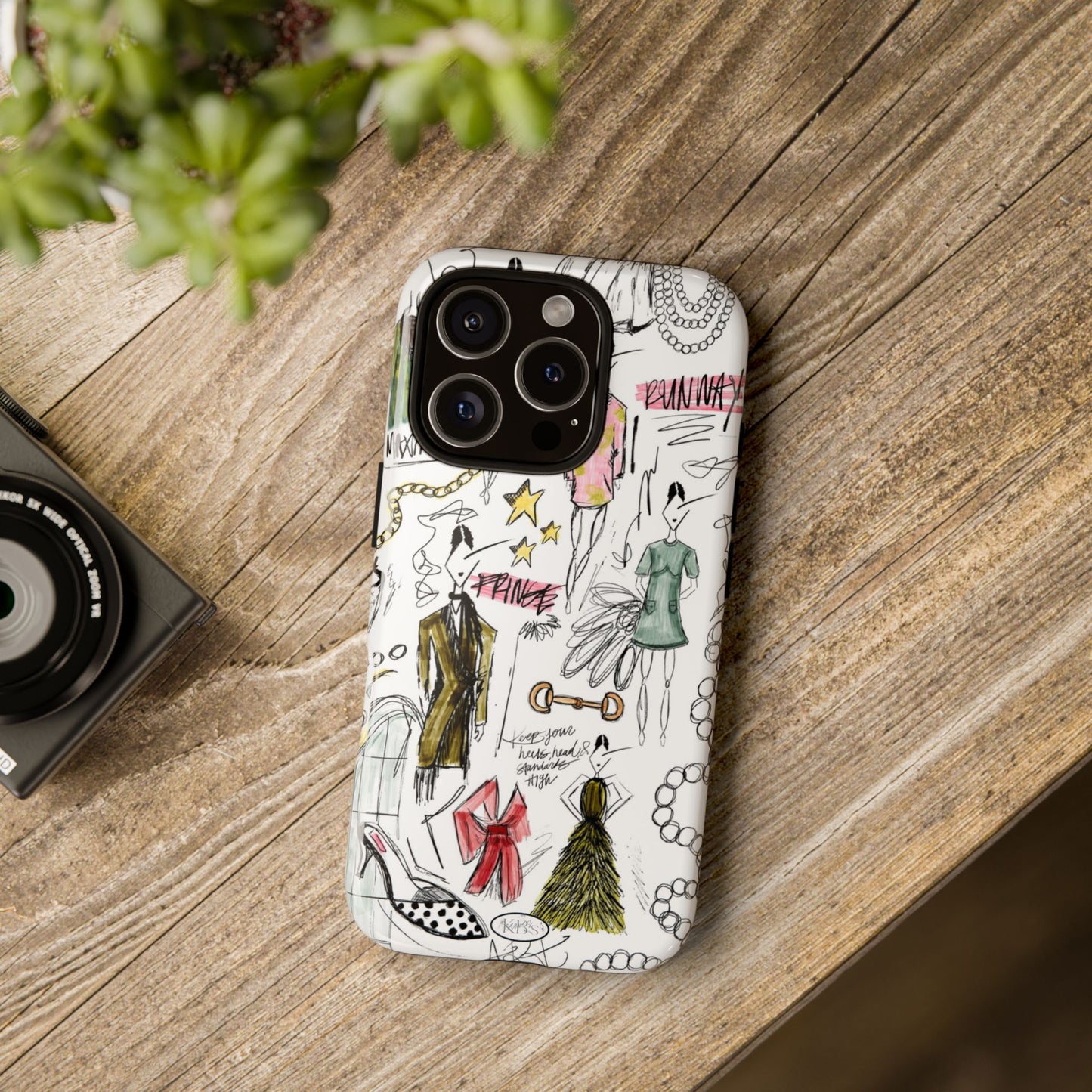 Fashion Sketch Tough Case for iPhone - Multi