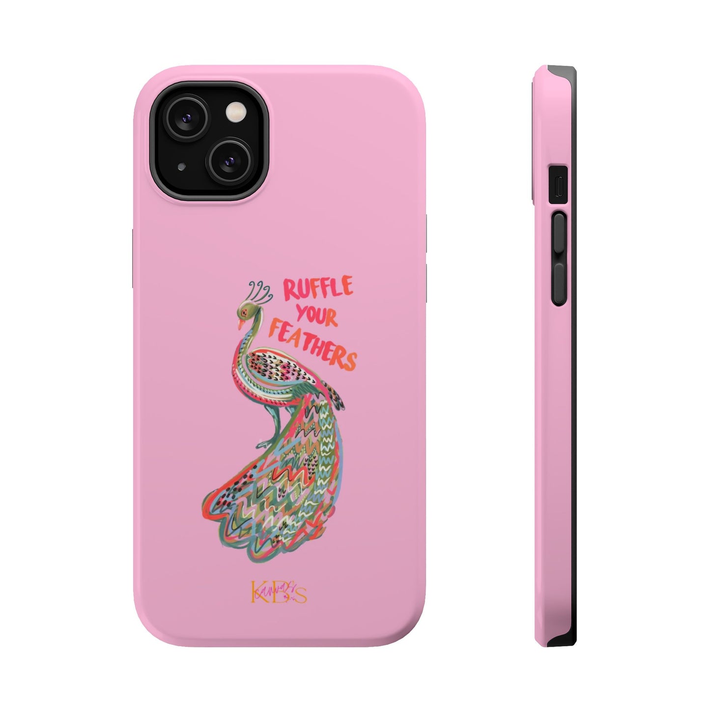 Ruffle Your Feathers Mag Safe Case - Pink