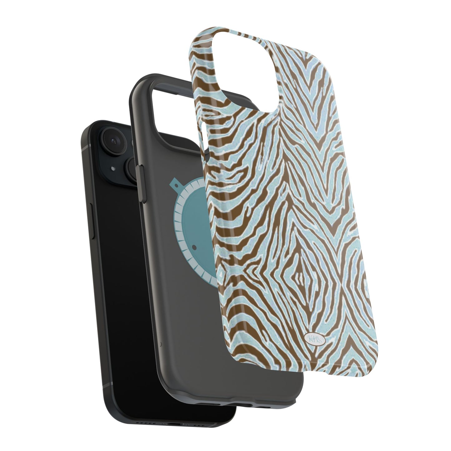 Zebra Bleu Mag Safe Case for iPhone