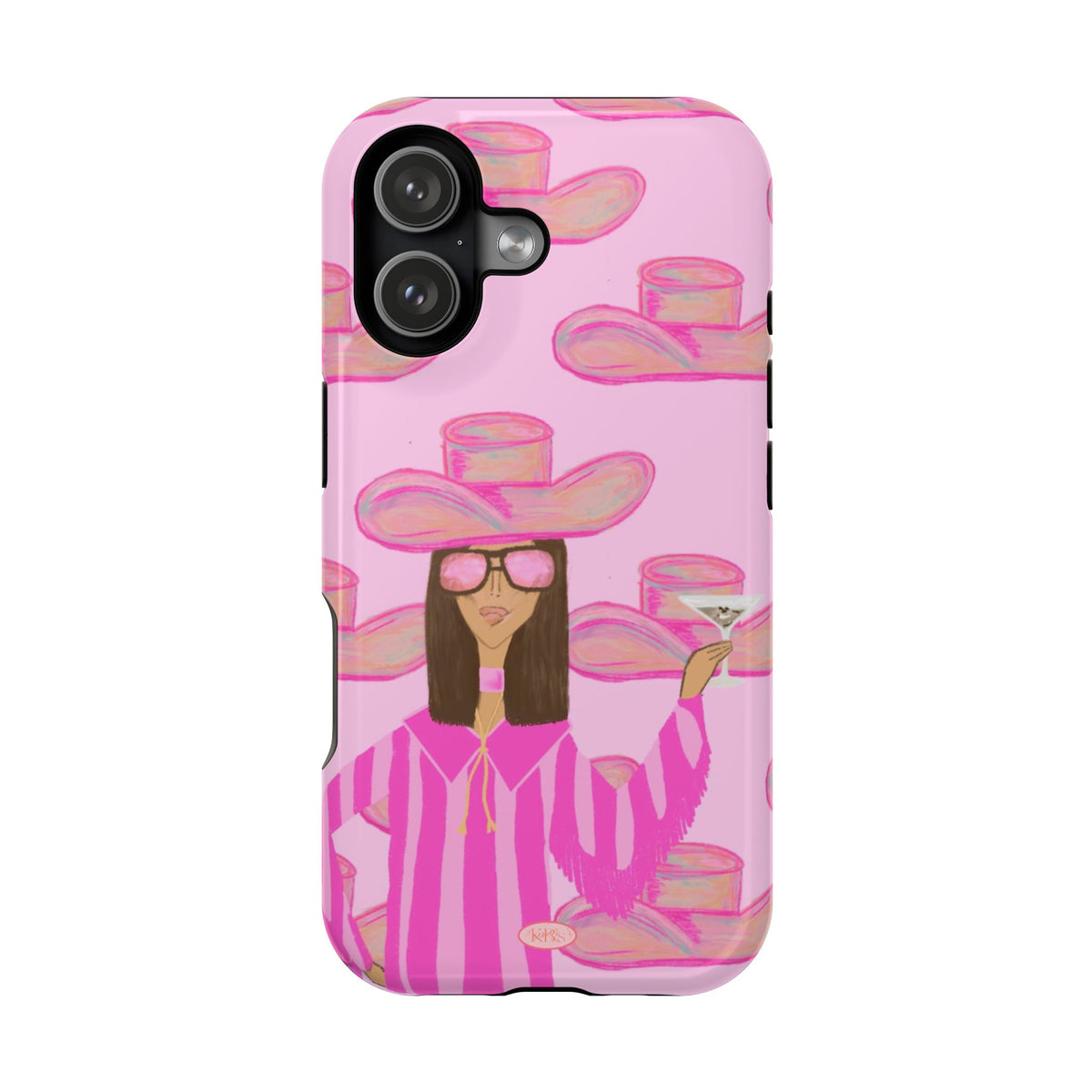 Cocktail Cowgirl MagSafe Case - Pink