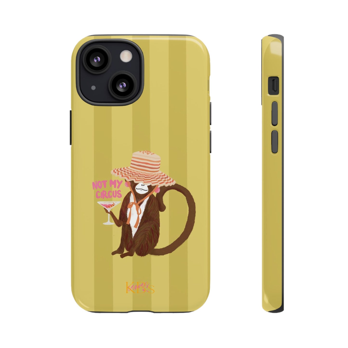 Not My Circus Tough Case - Green Stripe