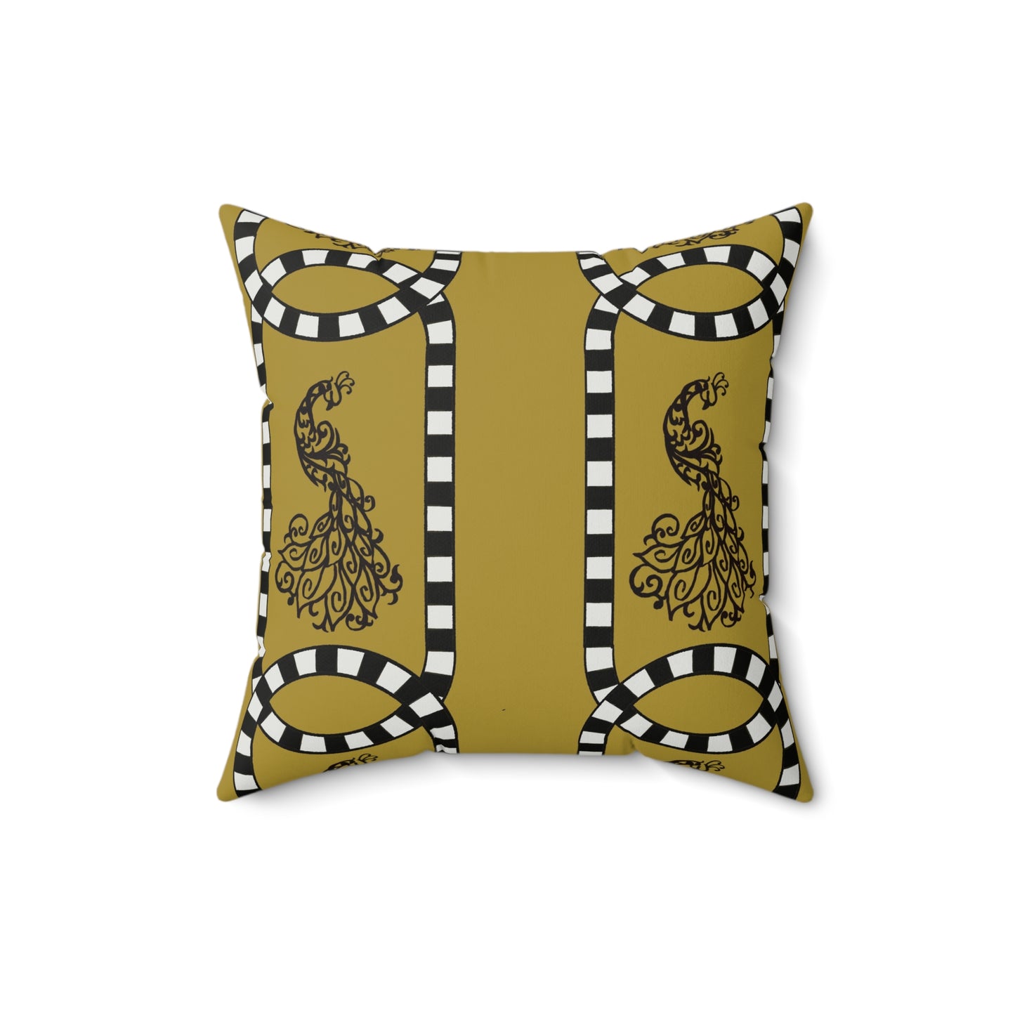 Feathered Stripe Throw Pillow