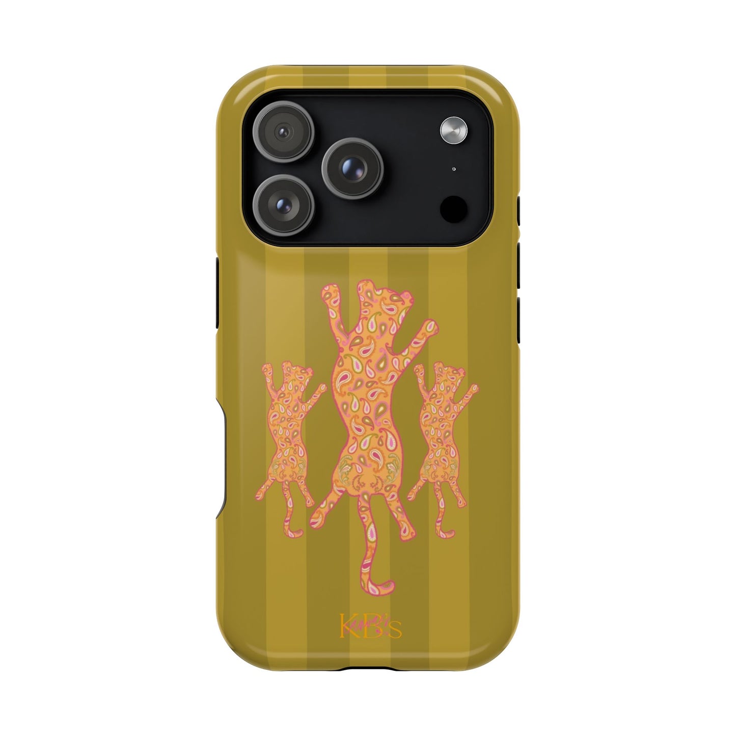 Paisley Leopard Mag Safe Case - Striped