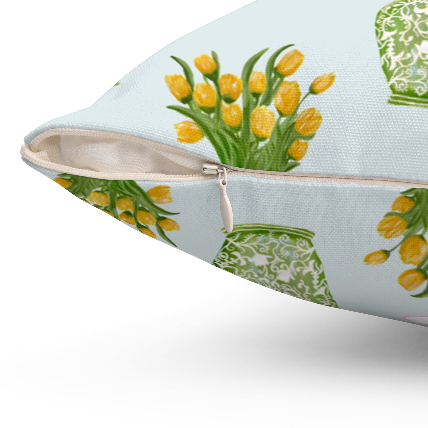 Tulip Haus Pattern Throw Pillow