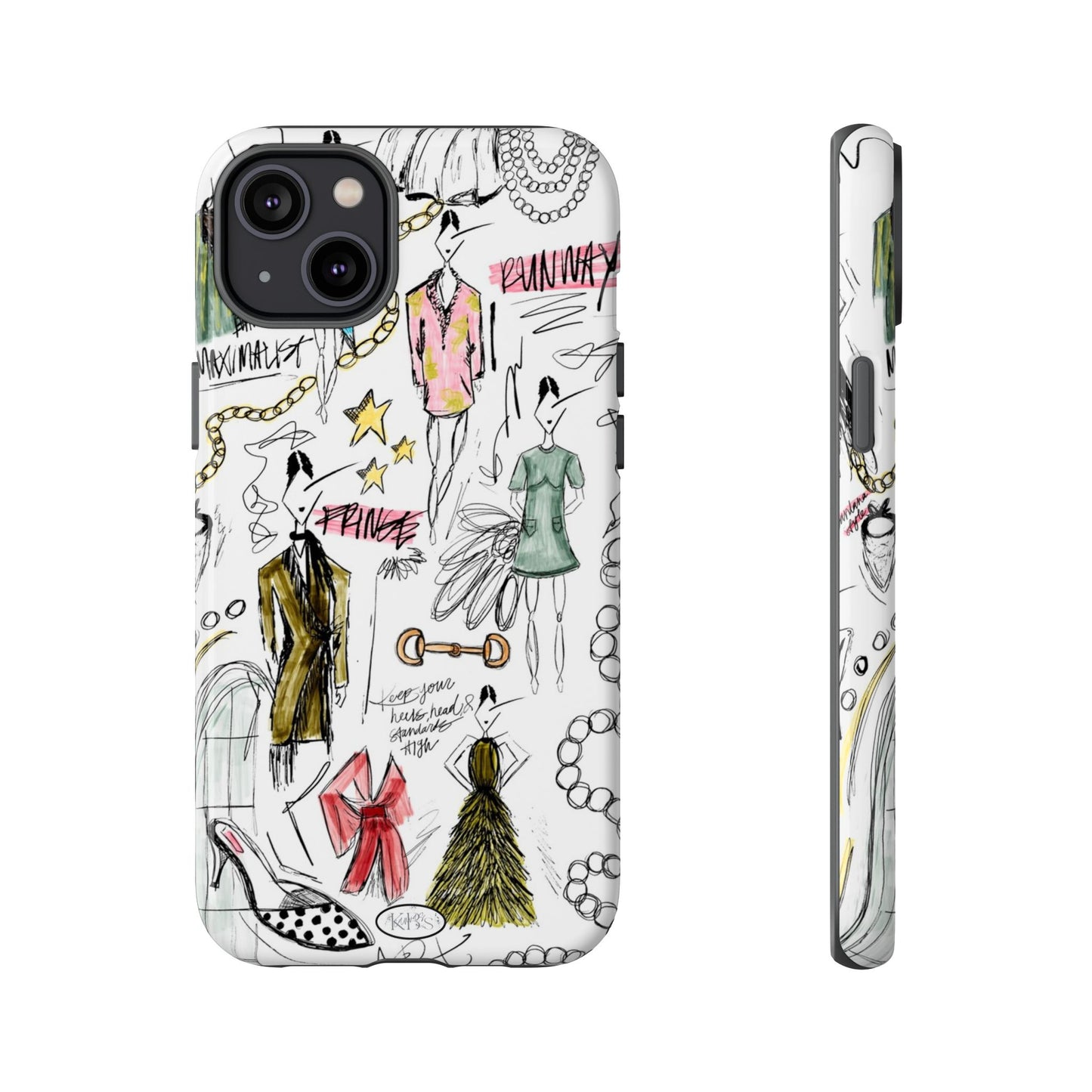 Fashion Sketch Tough Case for iPhone - Multi