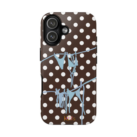 Brown Polka Dot Bikini Tough Case