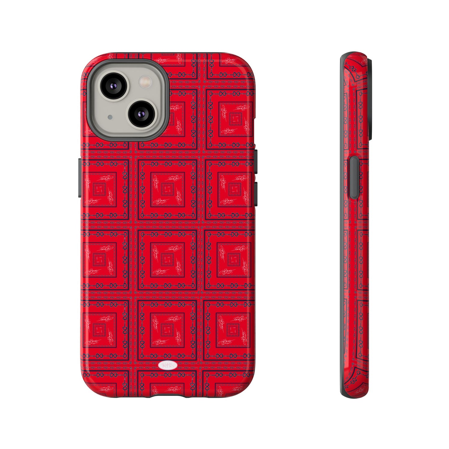 Red & Blue Horsebit Tough Case