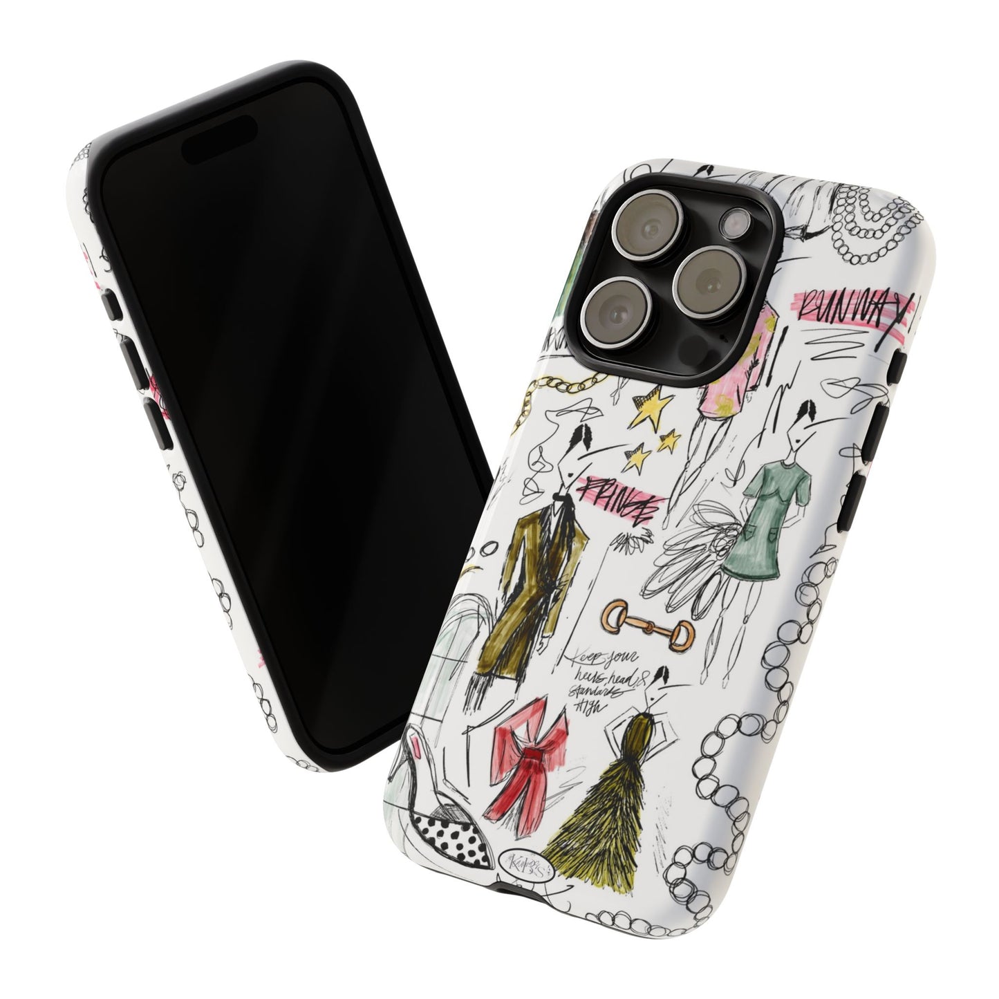Fashion Sketch Tough Case for iPhone - Multi