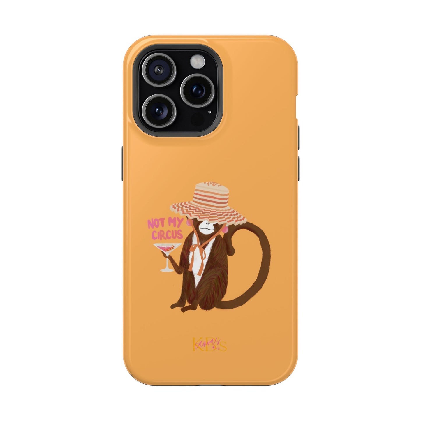 Not My Circus Mag Safe Case - Orange