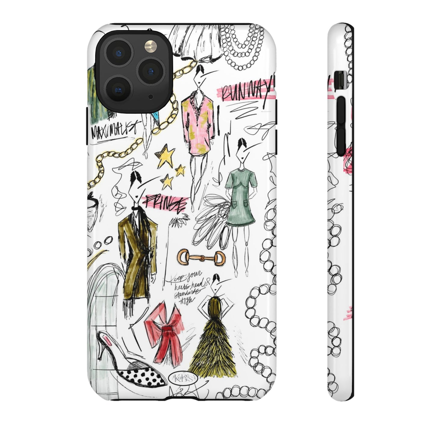 Fashion Sketch Tough Case for iPhone - Multi