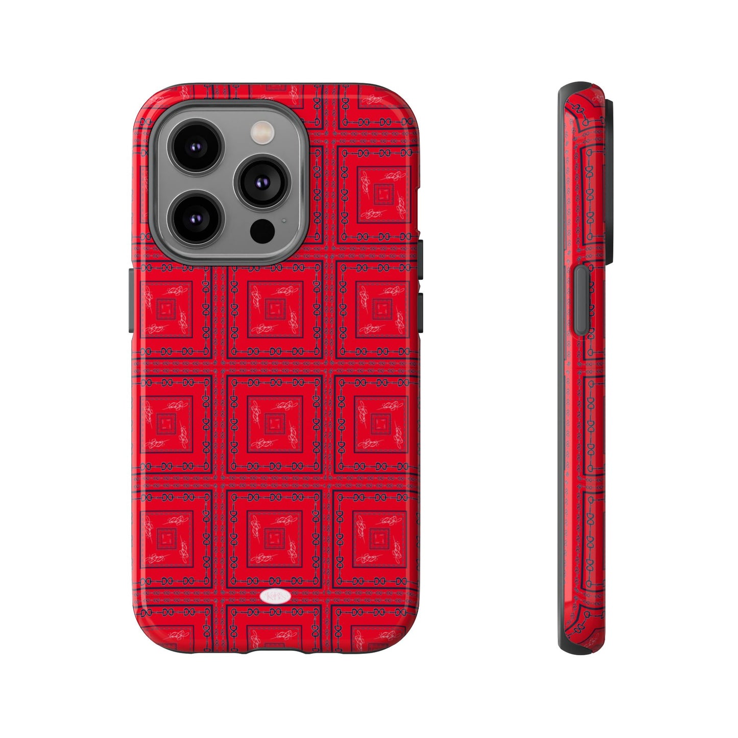 Red & Blue Horsebit Tough Case