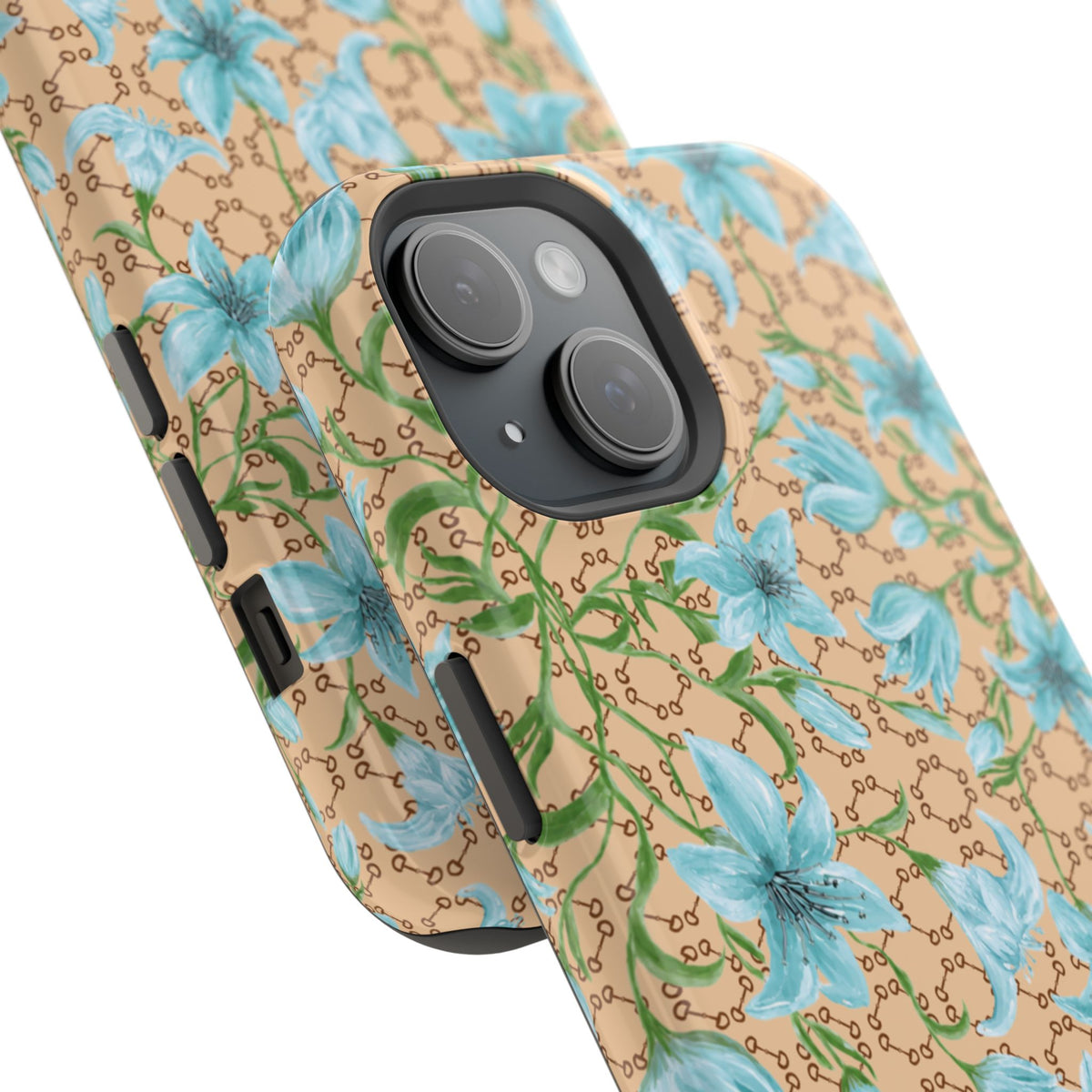 Horsebit Fleur Mag Safe Case for iPhone