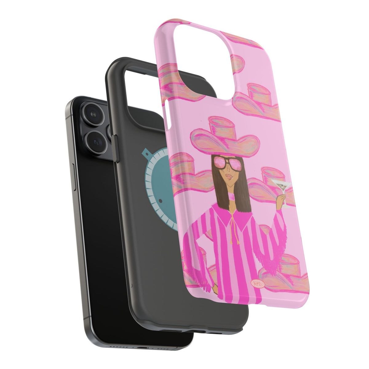 Cocktail Cowgirl MagSafe Case - Pink
