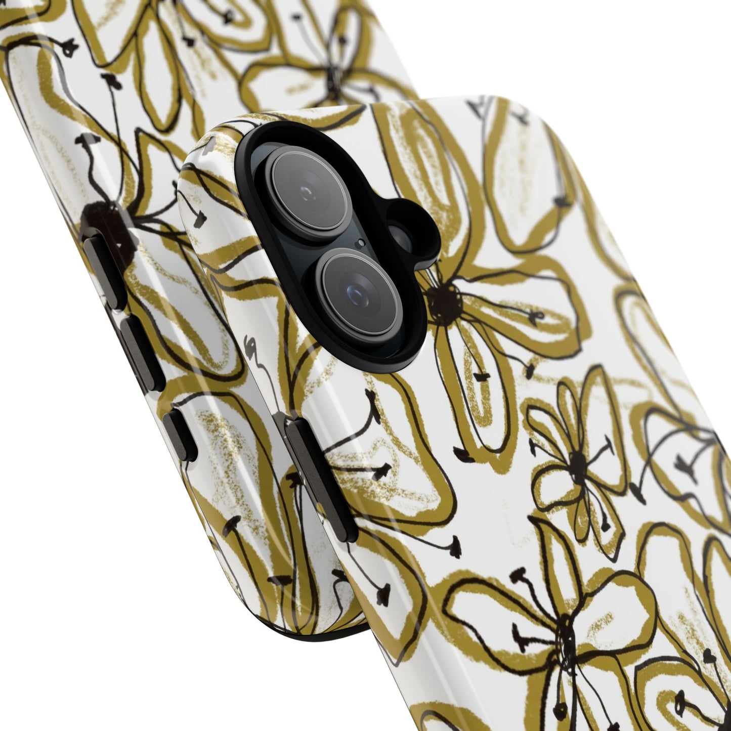 Floral Sketch Tough Case for iPhone